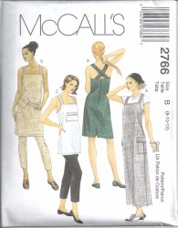 2766 MCCALLS STRAPPY DRESS, JUMPER LENGTHS, BAG, TOP,  PANTS PATTERN 14-18